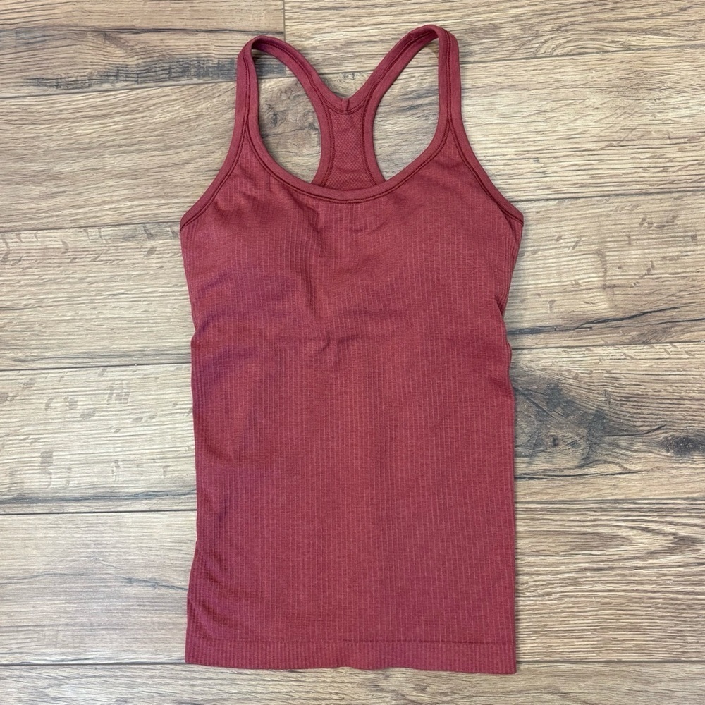 Lululemon Ebb To Street Tank Top In Chianti Size 6